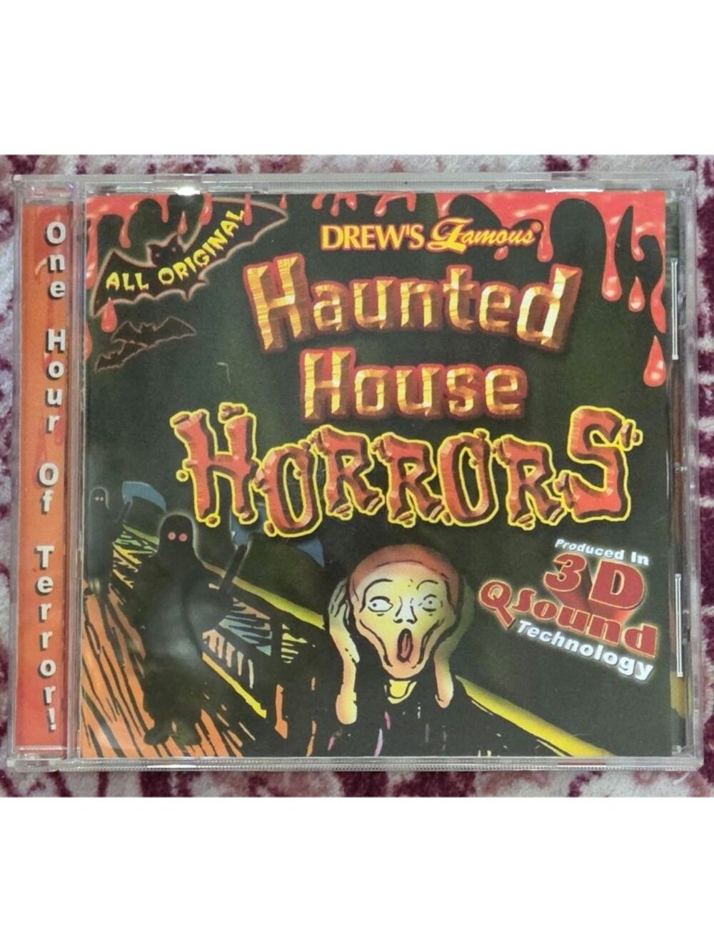 Drew's Famous Haunted House Horrors CD Halloween sounds 1999 3D Q sound tech